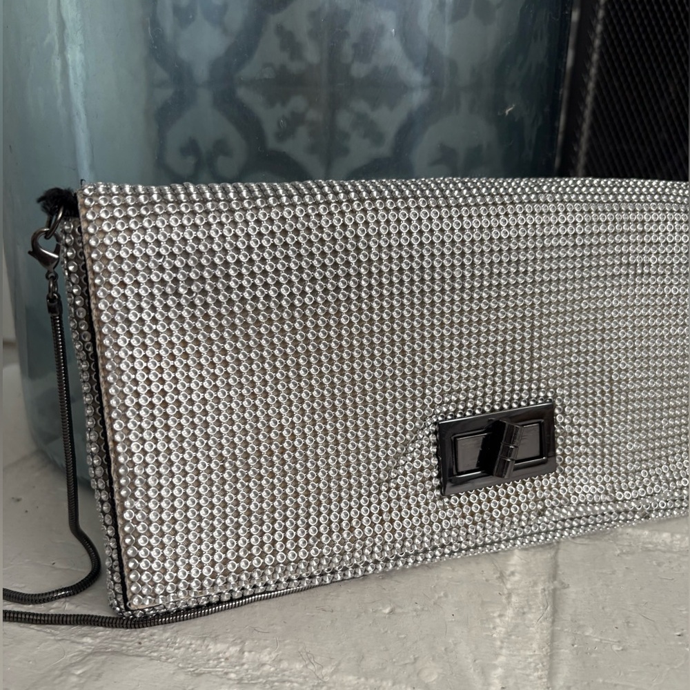 SOLD BCBG MAX AZRIA Silver Purse/Handbag